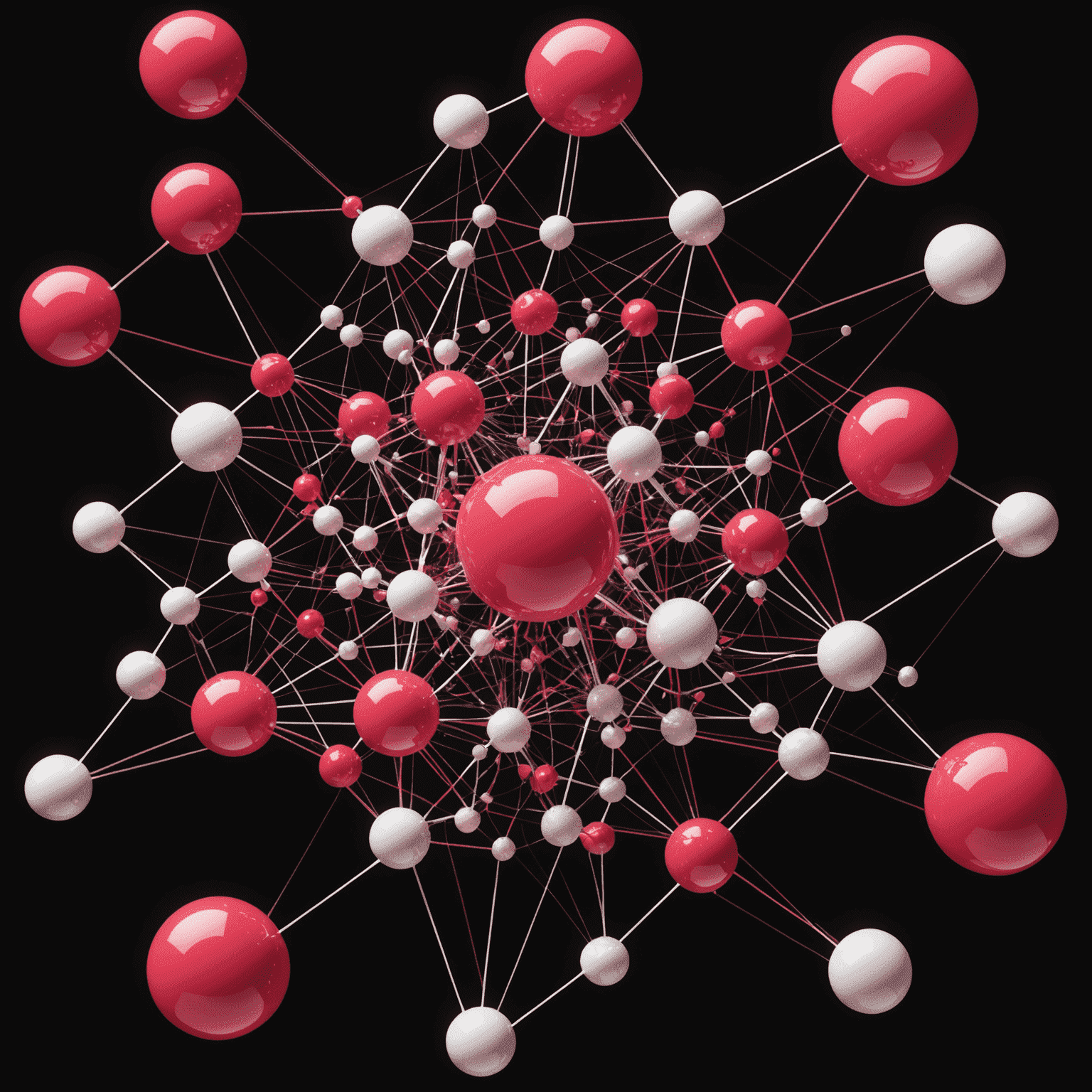 A visual representation of quantum algorithms, showing interconnected qubits and complex mathematical equations floating in a digital space. The image uses a color scheme of red, pink, and white on a black background.